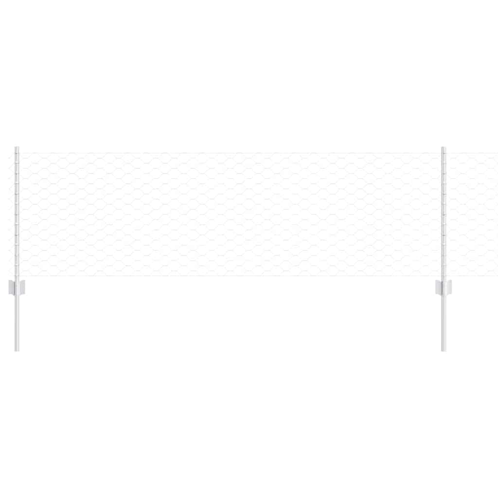 Fence with Post Silver
