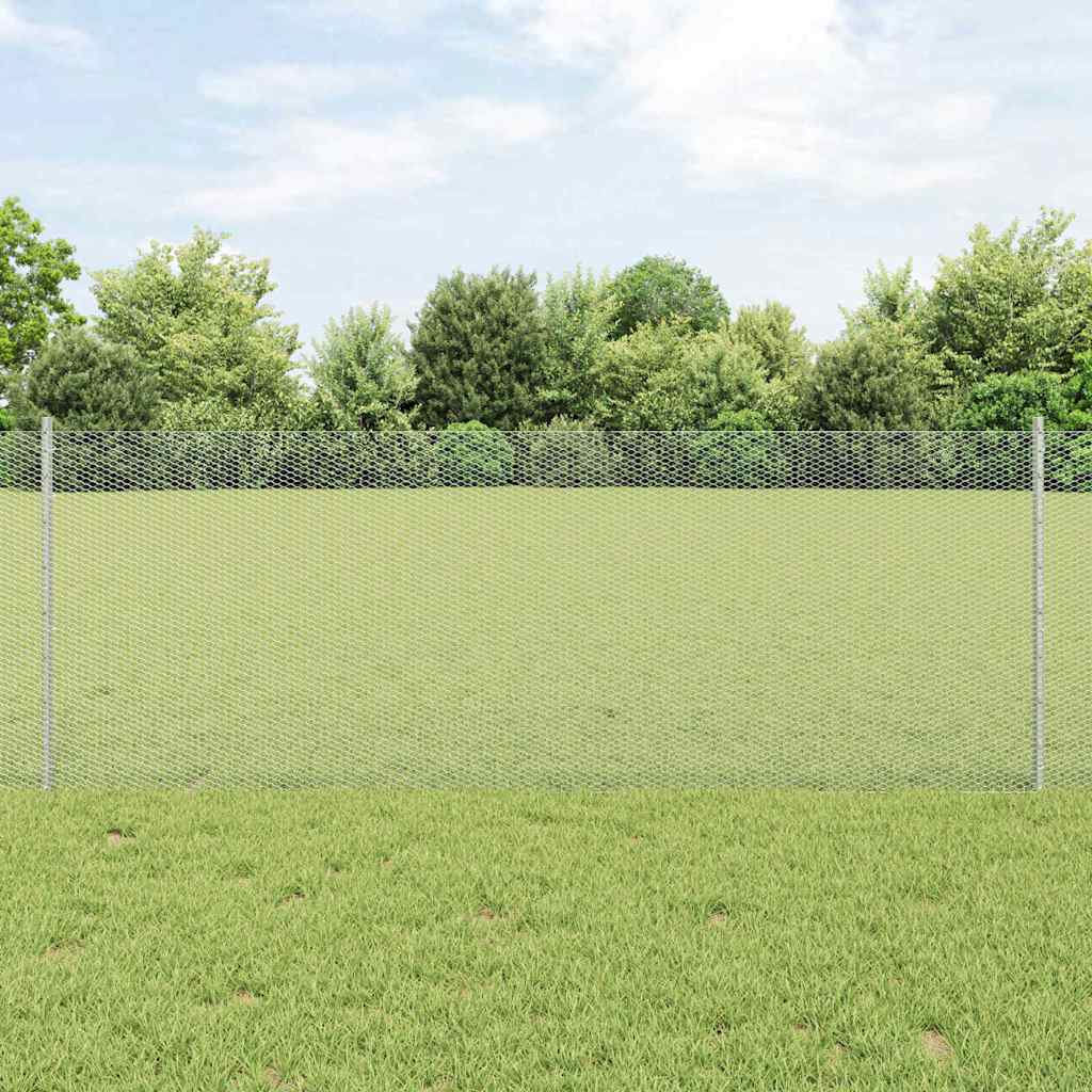 Fence with Post Silver
