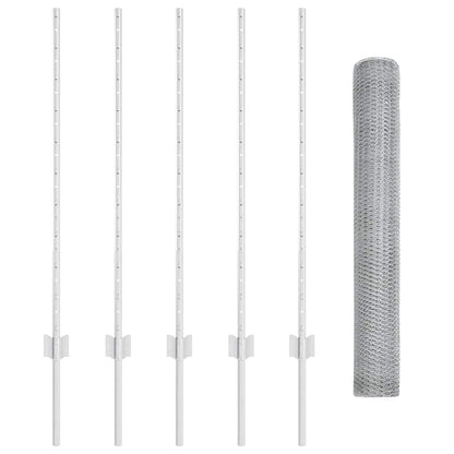 Fence with Post Silver