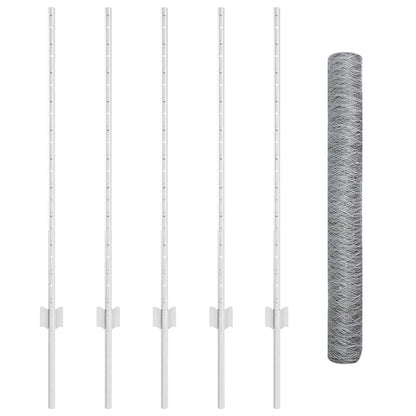 Fence with Post Silver