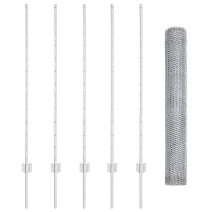Fence with Post Silver