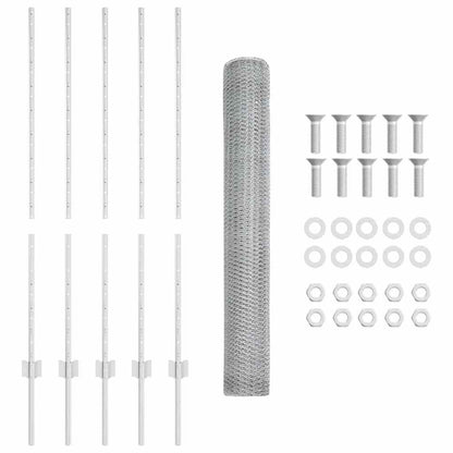 Fence with Post Silver