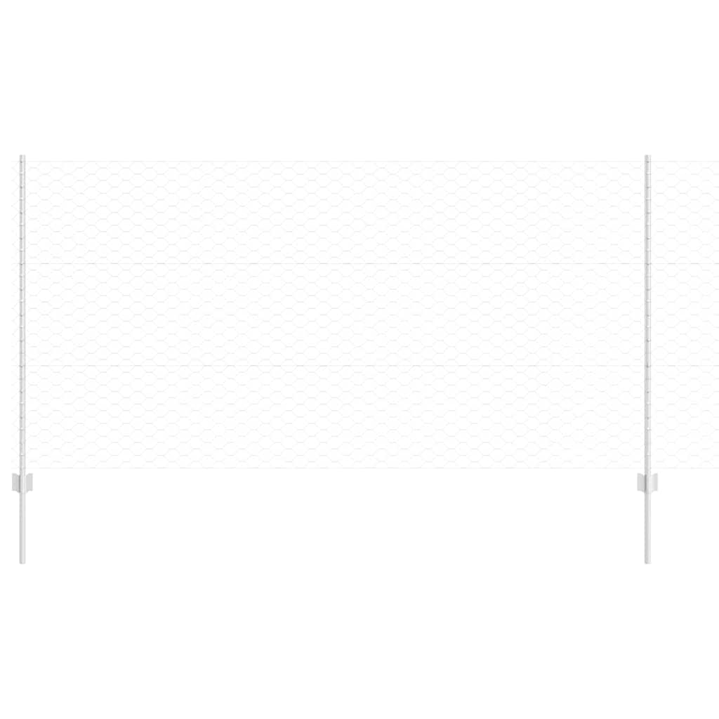 Fence with Post Silver