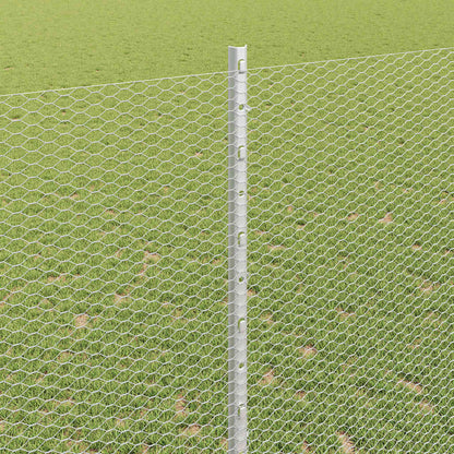 Fence with Post Silver