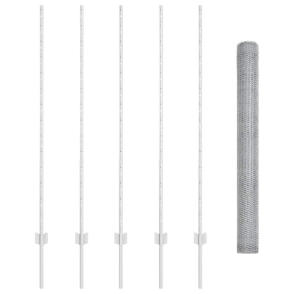 Fence with Post Silver