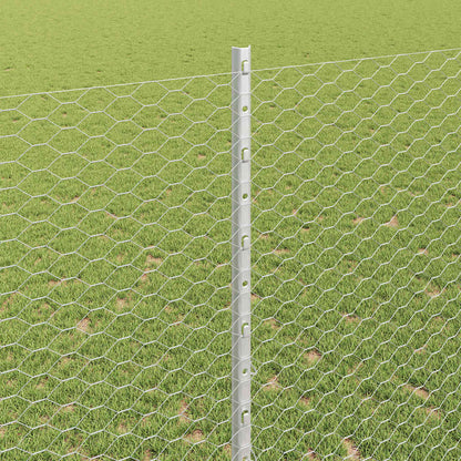 Fence with Post Silver