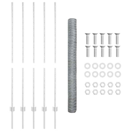 Fence with Post Silver