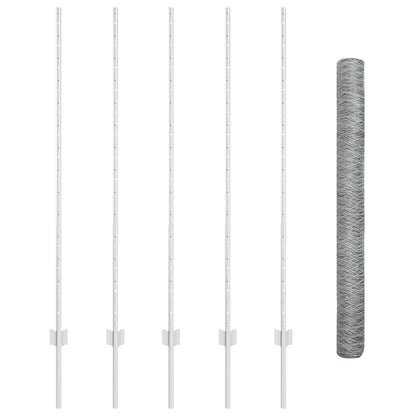 Fence with Post Silver