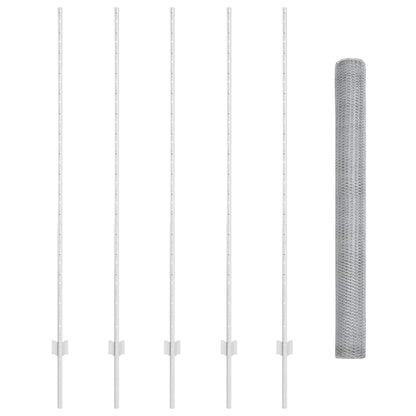 Fence with Post Silver