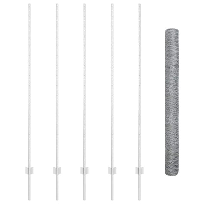 Fence with Post Silver
