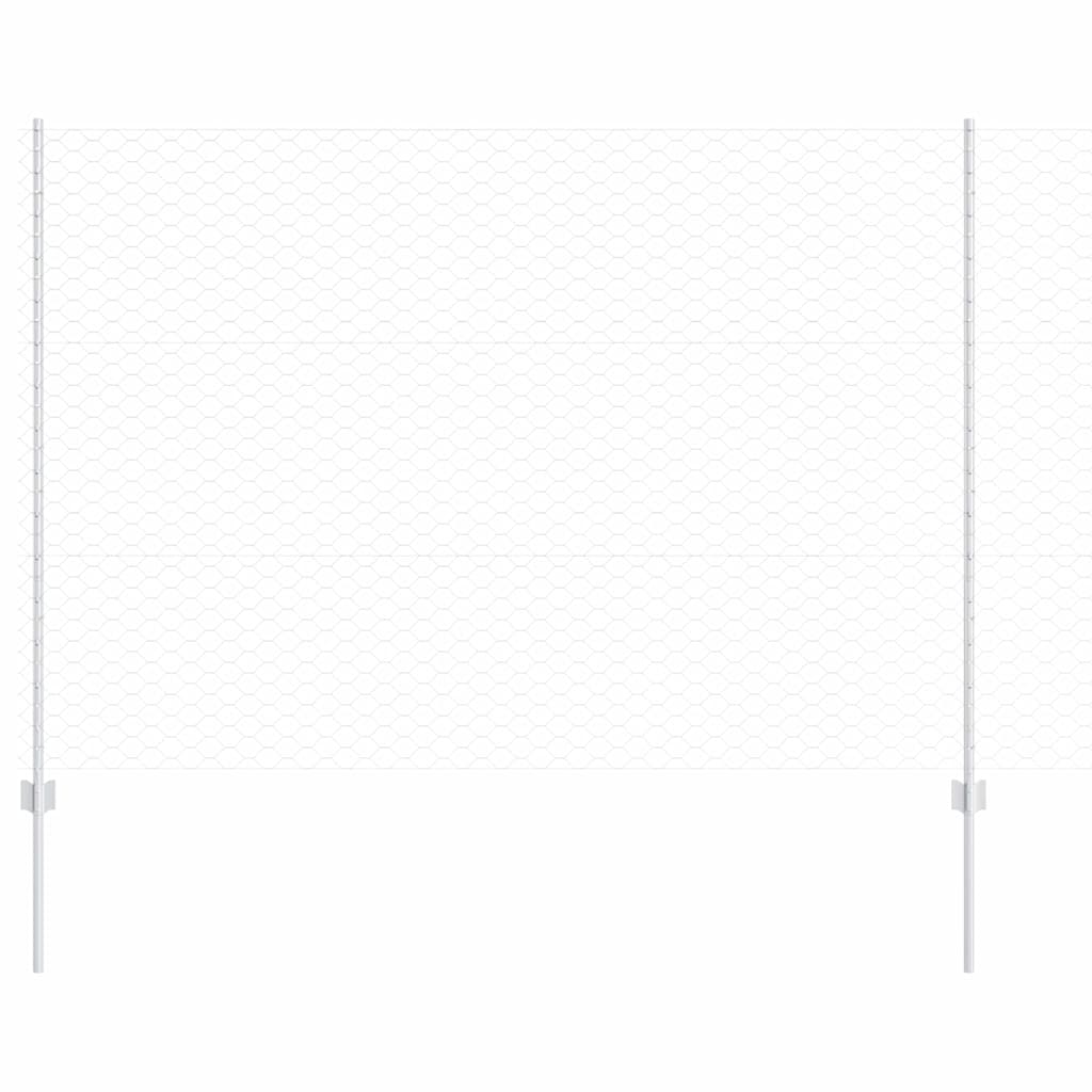 Fence with Post Silver