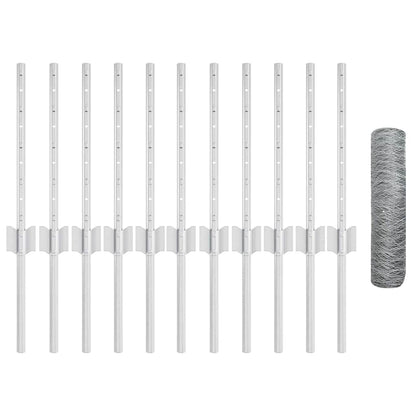 Fence with Post Silver