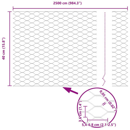 Fence with Post Silver
