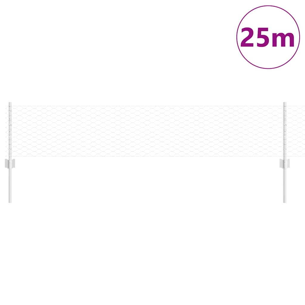 Fence with Post Silver