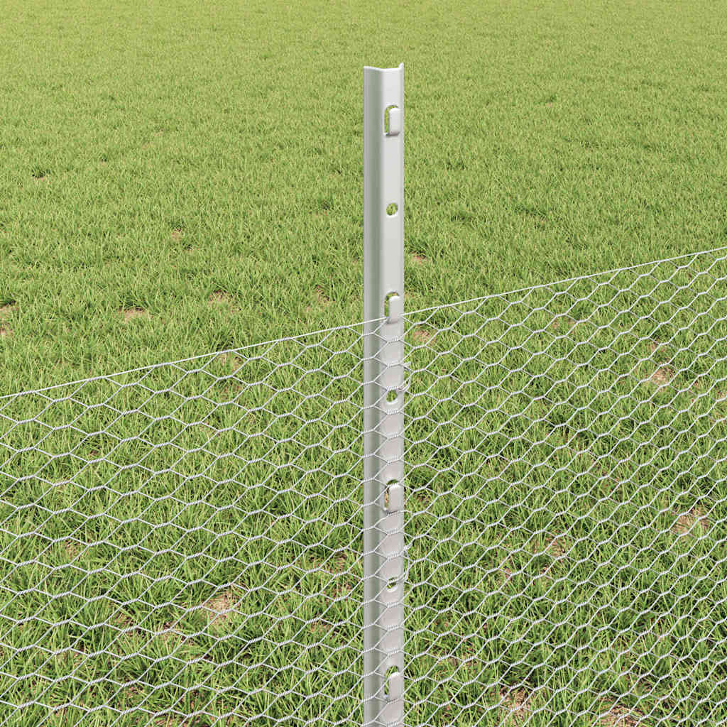 Fence with Post Silver