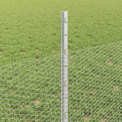 Fence with Post Silver