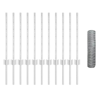 Fence with Post Silver