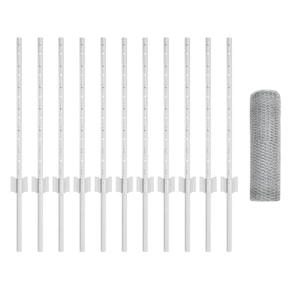 Fence with Post Silver