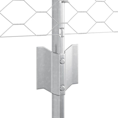 Fence with Post Silver