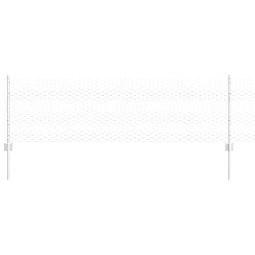 Fence with Post Silver