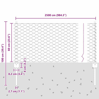 Fence with Post Silver