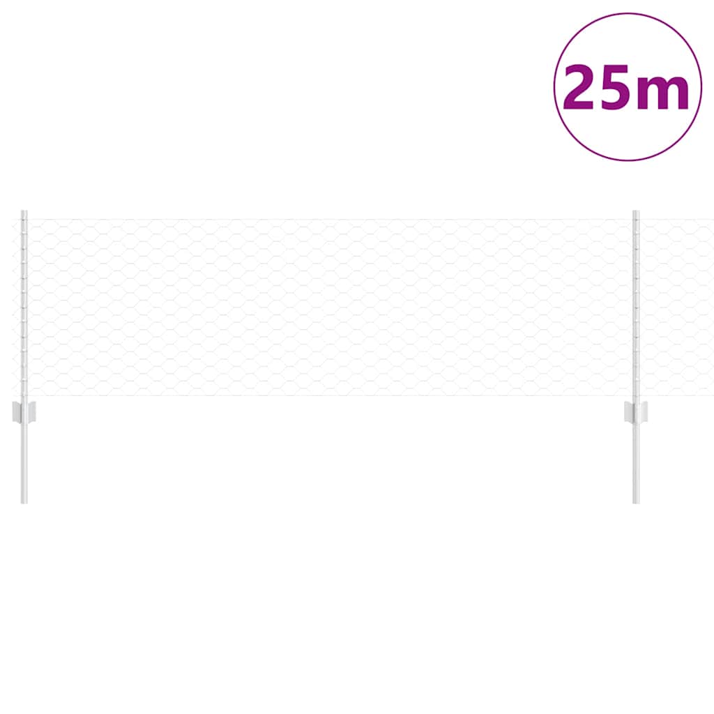Fence with Post Silver