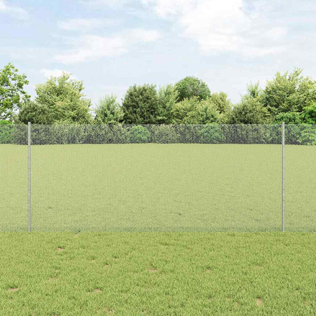 Fence with Post Silver