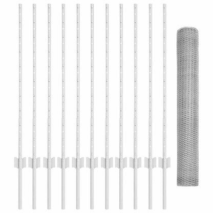 Fence with Post Silver