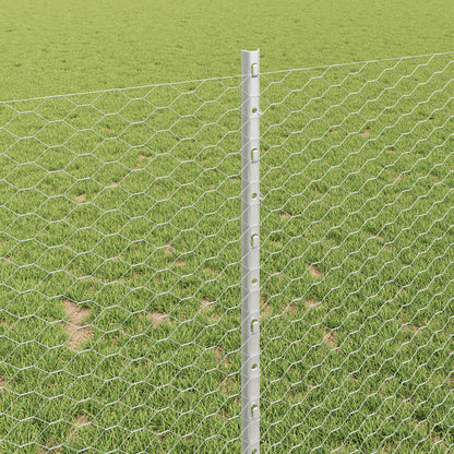 Fence with Post Silver