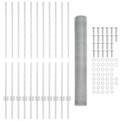 Fence with Post Silver