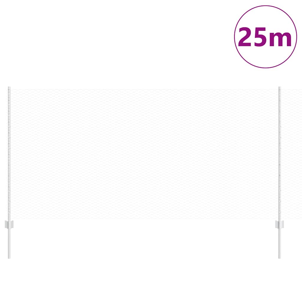 Welded Wire Fence 25 x 1.2 m (W x H) Hot-Dip Galvanised Steel
