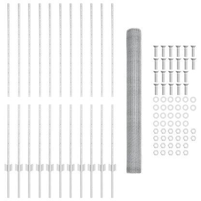 Fence with Post Silver