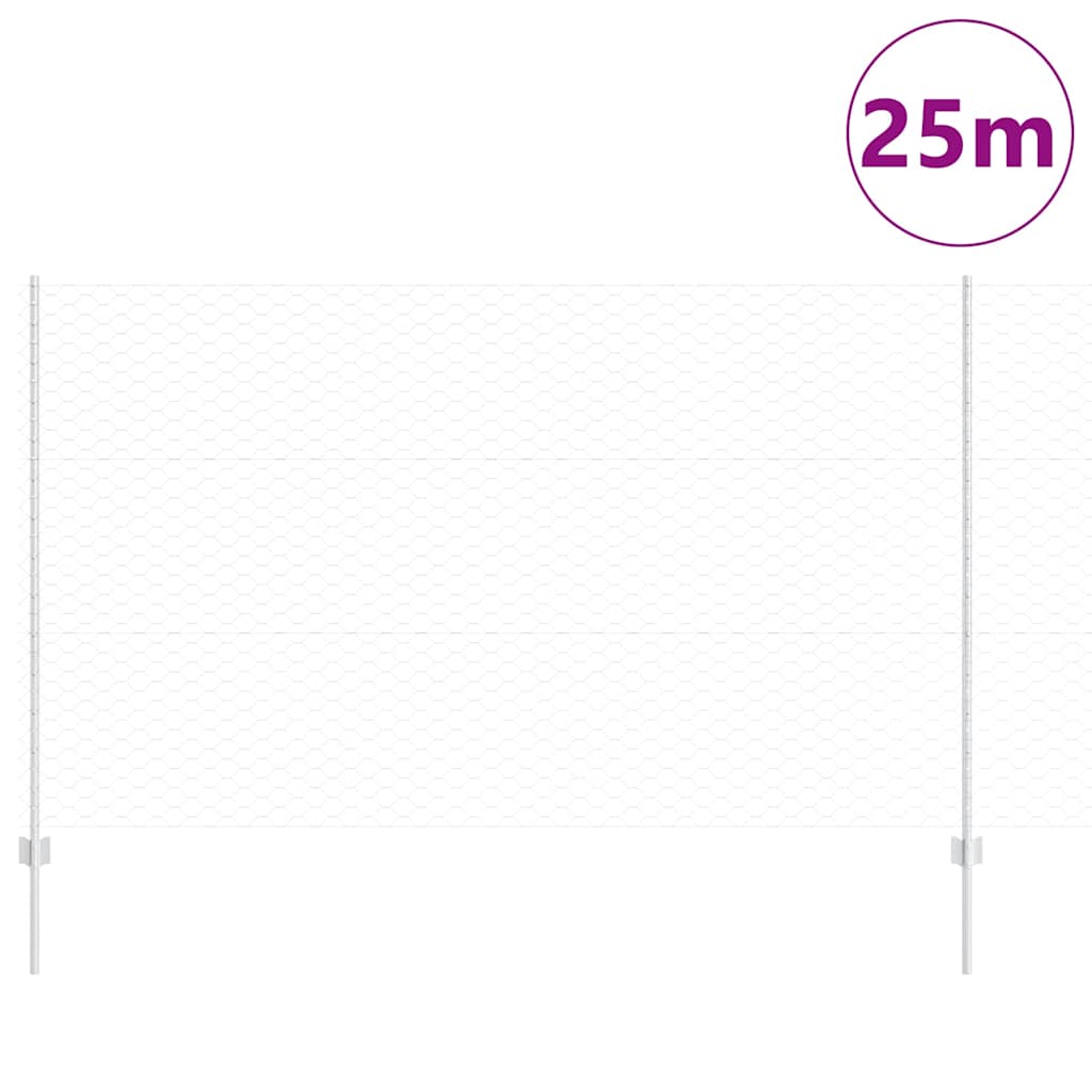 Fence with Post Silver