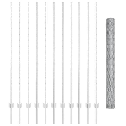 Fence with Post Silver
