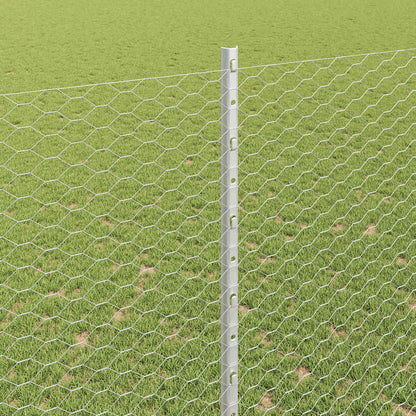 Fence with Post Silver