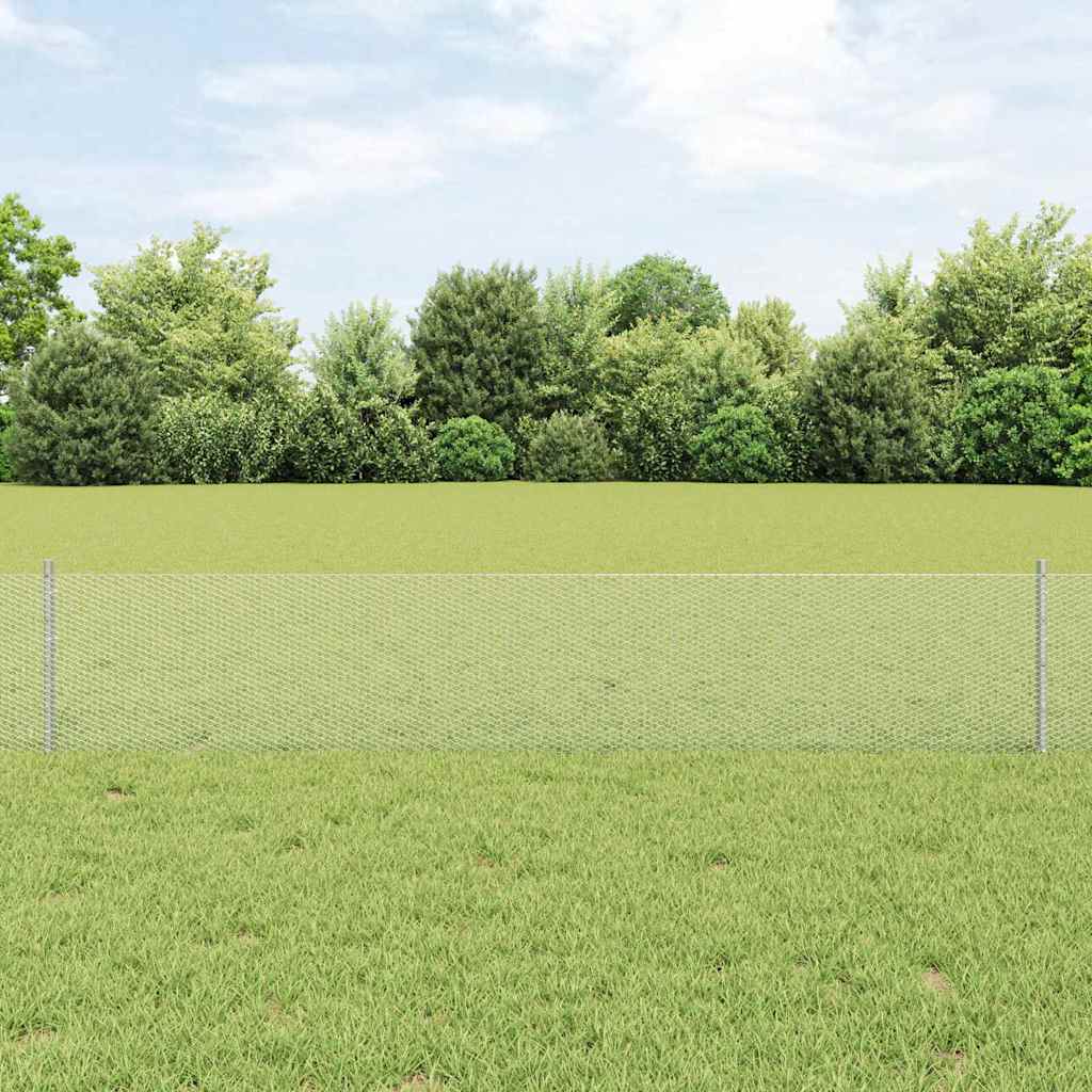 Fence with Post Silver
