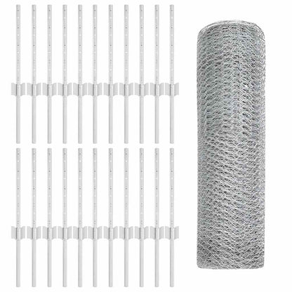 Fence with Post Silver