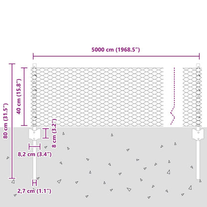 Fence with Post Silver