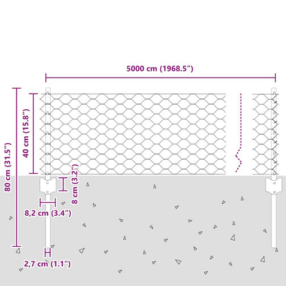 Fence with Post Silver