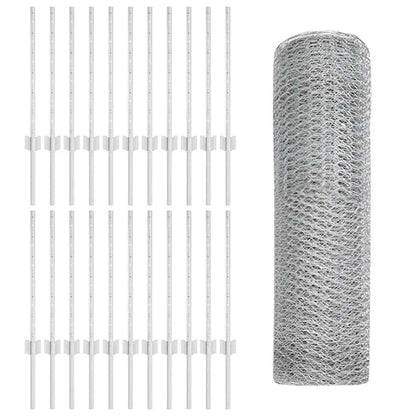 Fence with Post Silver