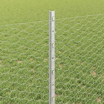 Fence with Post Silver