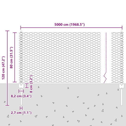 Fence with Post Silver