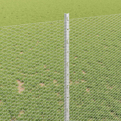 Fence with Post Silver