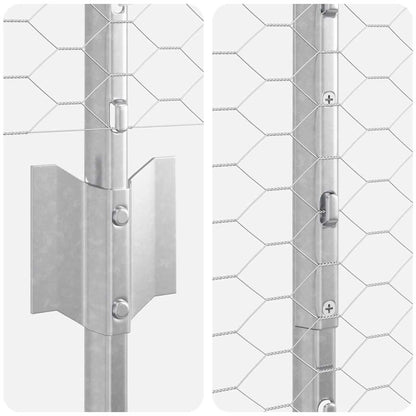 Fence with Post Silver