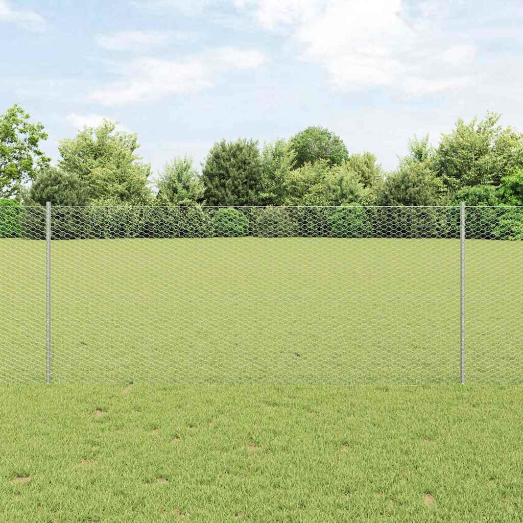 Fence with Post Silver