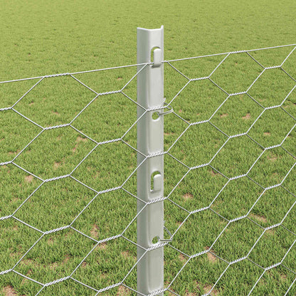 Fence with Post Silver