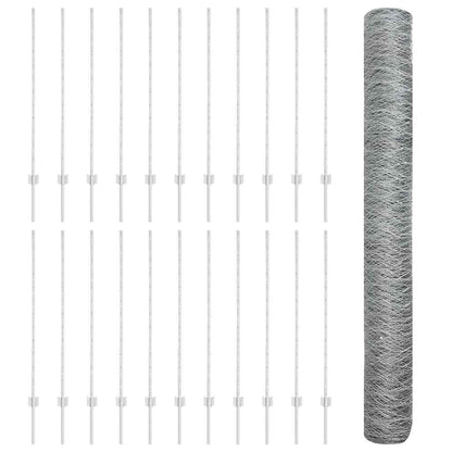Fence with Post Silver
