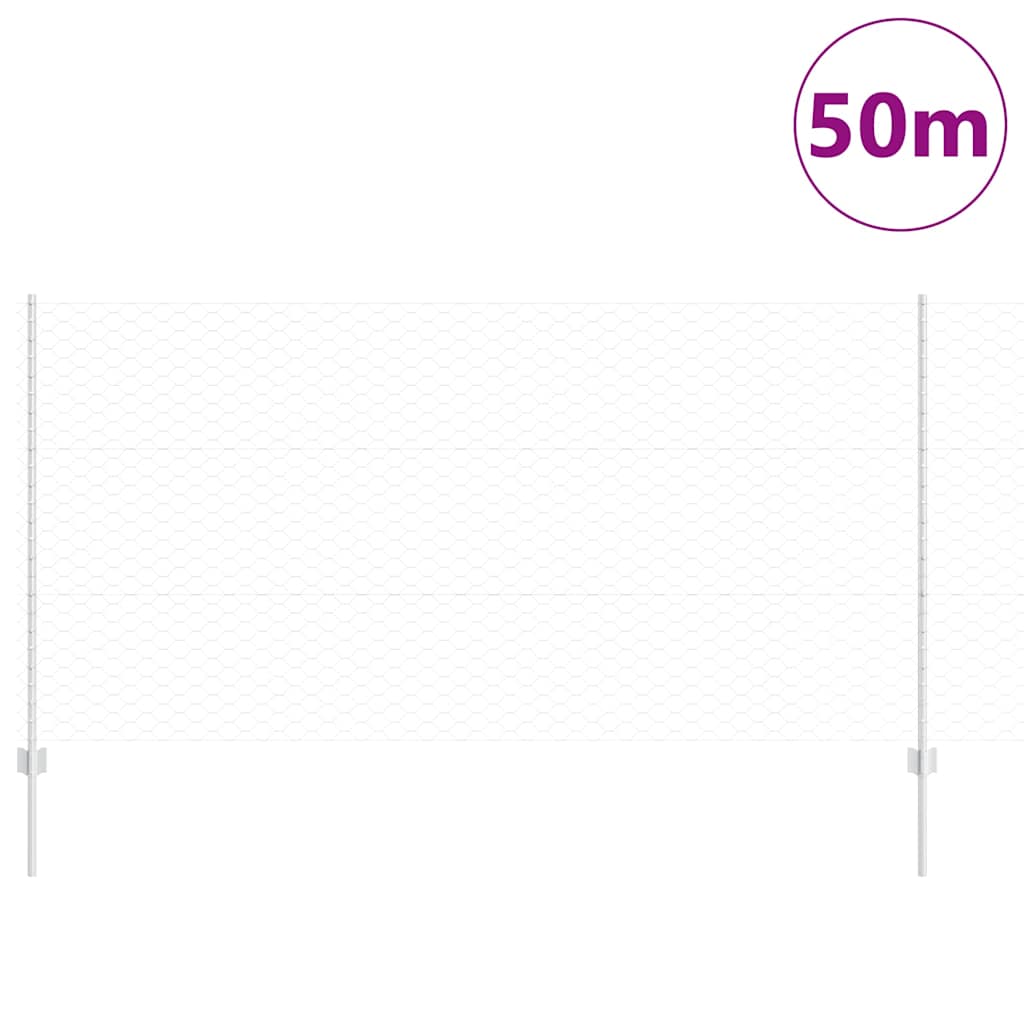 Fence with Post Silver