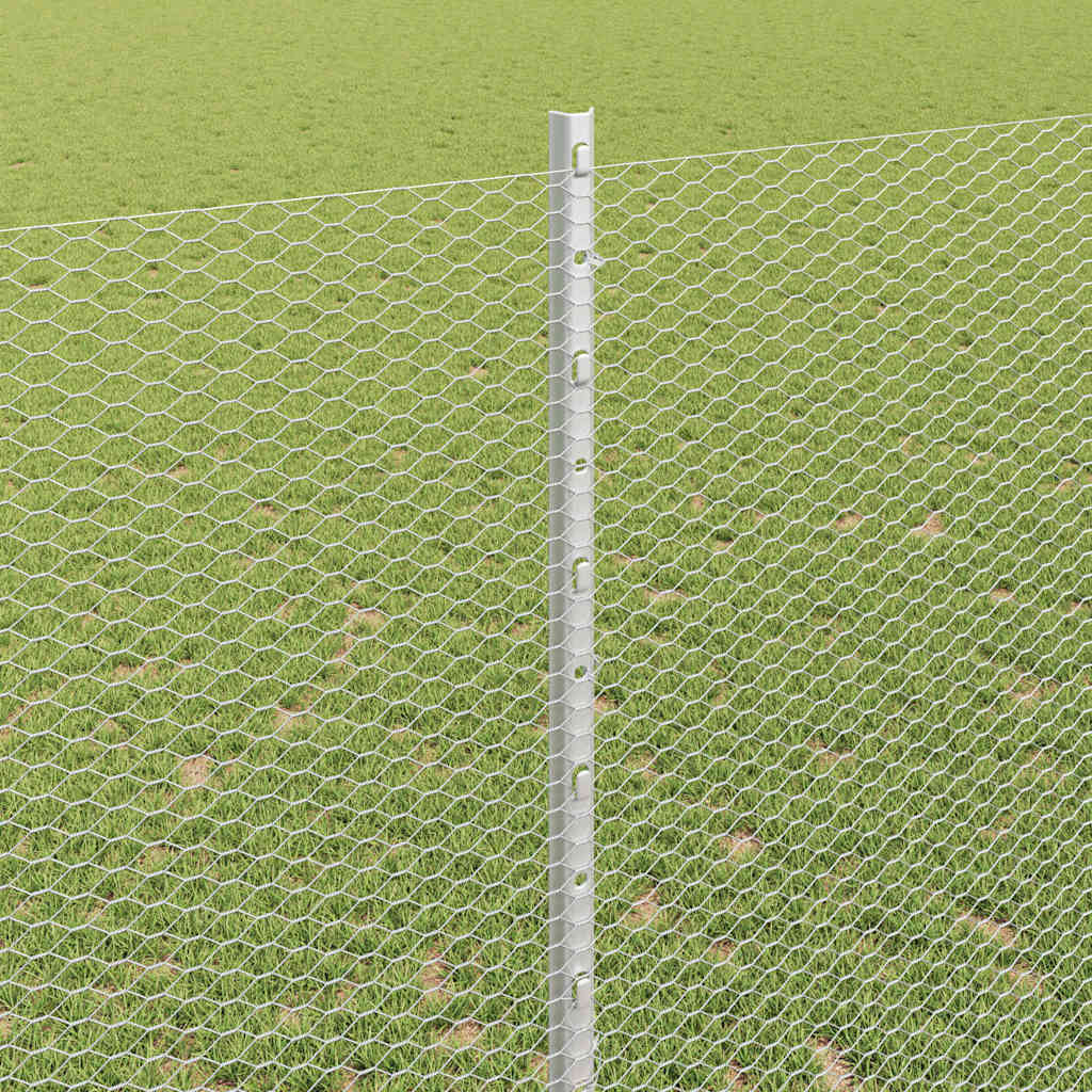 Fence with Post Silver