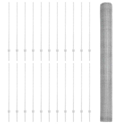 Fence with Post Silver